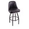 Holland Bar Stool Co Grizzly 36" Swivel Bar Stool, Pewter Finish, Black Vinyl Seat 84036PWBlkVinyl - alternate 1